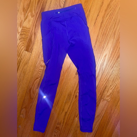 Lululemon athletica royal blue leggings with pockets size 4 - Picture 2 of 16